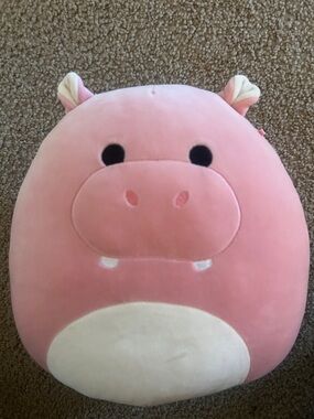 Ridelle the Pink Hippo Squishmallow